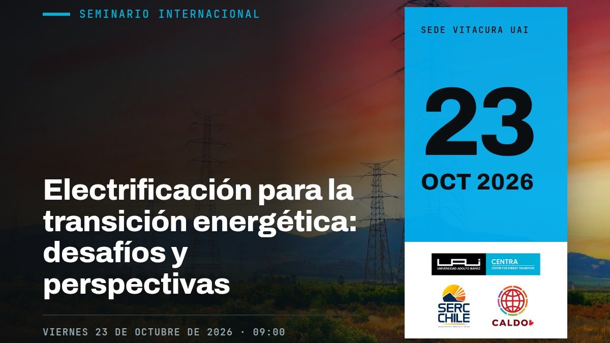 Seminario internacional Electrificación para la transición energética, 23 de octubre de 2026