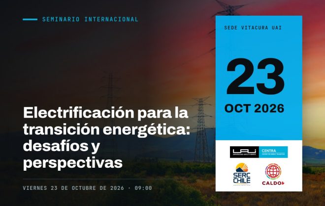 Seminario internacional Electrificación para la transición energética, 23 de octubre de 2026